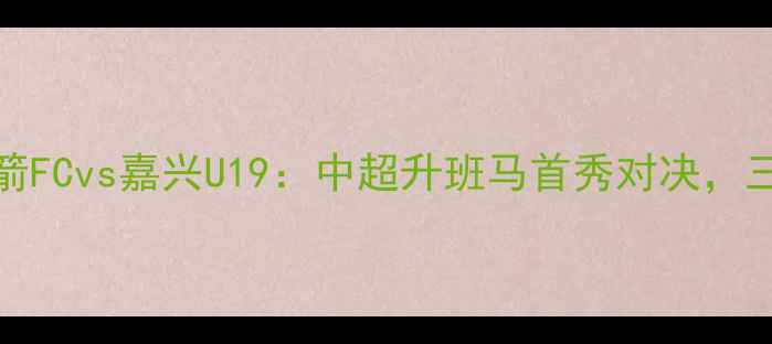 图片 11月26日火箭FCvs嘉兴U19：中超升班马首秀对决，三大看点提前