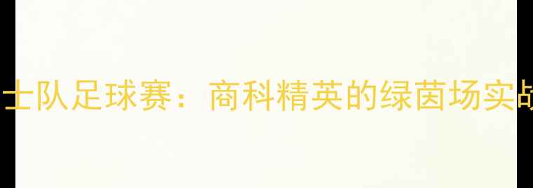图片 MBA勇士队足球赛：商科精英的绿茵场实战教学
