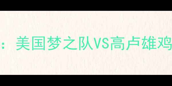 图片 世界杯半决赛：美国梦之队VS高卢雄鸡，经典对决全