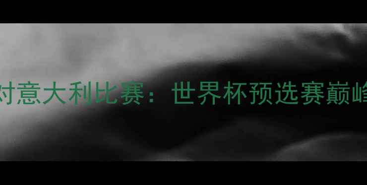 图片 中国男足对意大利比赛：世界杯预选赛巅峰对决深度