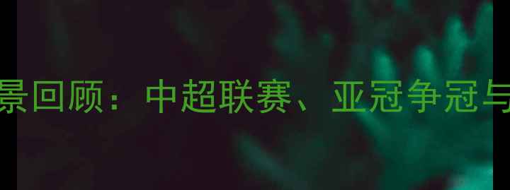 图片 中国足球赛事全景回顾：中超联赛、亚冠争冠与国家队表现深度