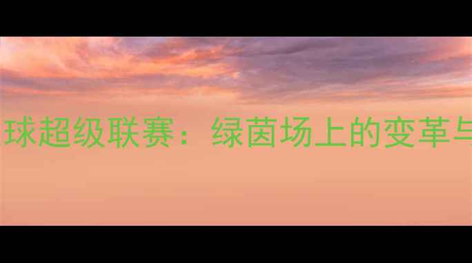 图片 中国足球超级联赛：绿茵场上的变革与成长1