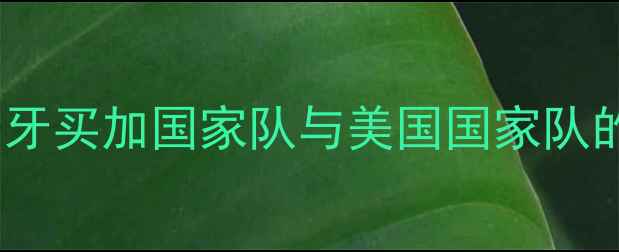 图片 中美足球巅峰对决：牙买加国家队与美国国家队的战术与历史交锋全2