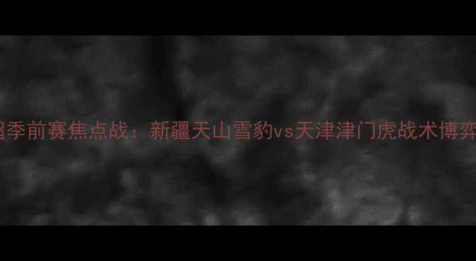 图片 中超季前赛焦点战：新疆天山雪豹vs天津津门虎战术博弈全1