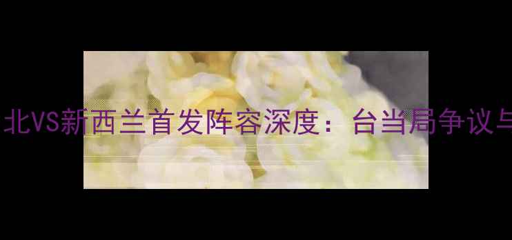 图片 亚洲杯预选赛中华台北VS新西兰首发阵容深度：台当局争议与新西兰的战术布局2