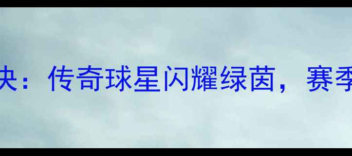 图片 全明星巅峰对决：传奇球星闪耀绿茵，赛季最佳阵容揭晓