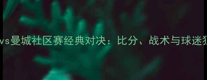图片 切尔西vs曼城社区赛经典对决：比分、战术与球迷狂欢全1
