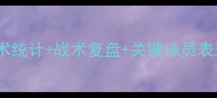 图片 切尔西vs罗马深度：技术统计+战术复盘+关键球员表现（附比赛集锦）🔥⚽1