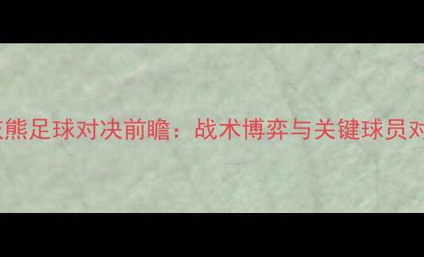 图片 勇士vs灰熊足球对决前瞻：战术博弈与关键球员对决分析2
