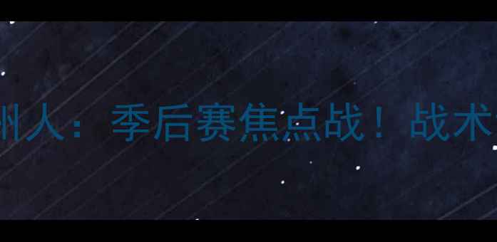 图片 华盛顿指挥官VS德州人：季后赛焦点战！战术博弈与球星对决全2