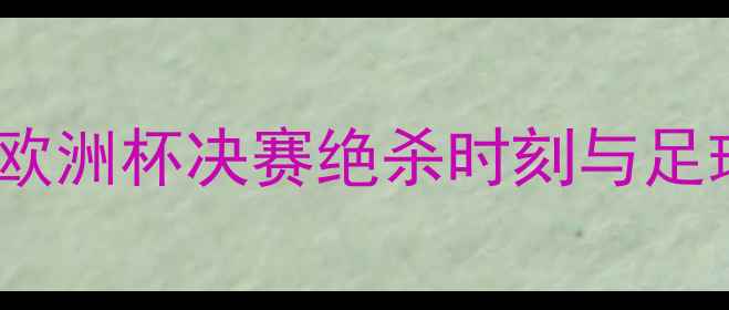 图片 博尔特最后一战：欧洲杯决赛绝杀时刻与足球传奇的终极碰撞2