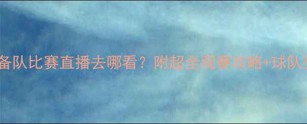 图片 国安预备队比赛直播去哪看？附超全观赛攻略+球队亮点！1