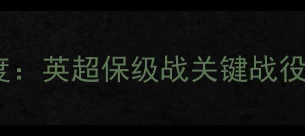 图片 埃弗顿vs西布朗深度：英超保级战关键战役战术与数据全复盘1