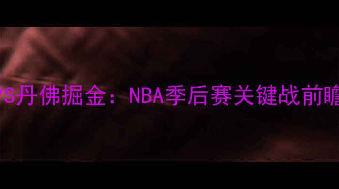 图片 夏洛特黄蜂VS丹佛掘金：NBA季后赛关键战前瞻与战术深度