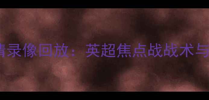 图片 多特蒙德vs莱斯特城高清录像回放：英超焦点战战术与五大争议判罚深度复盘2
