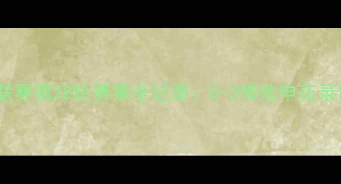 图片 大秦之水队赛季中超联赛第28轮赛事全记录：0-3惨败申花录像回放+战术漏洞深度