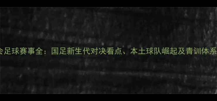 图片 天津全运会足球赛事全：国足新生代对决看点、本土球队崛起及青训体系升级观察1