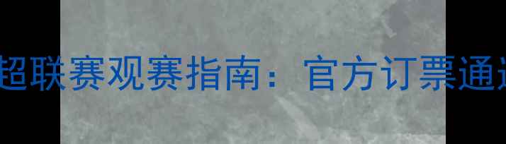 图片 天津津门虎中超联赛观赛指南：官方订票通道+观赛全攻略