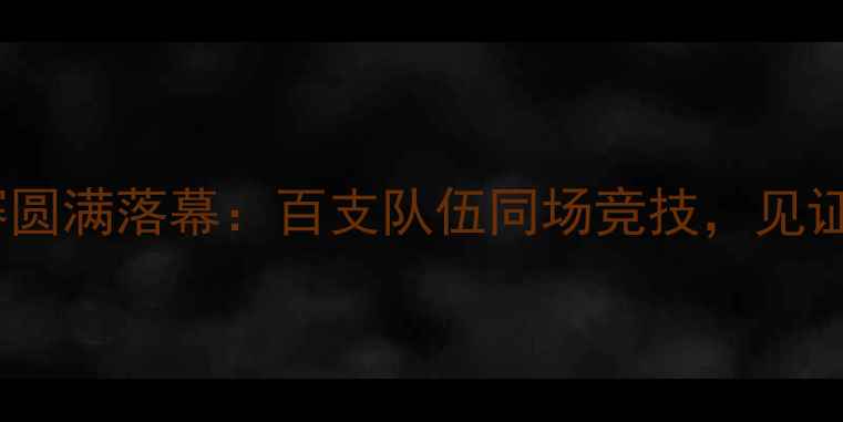 图片 安徽匹克杯足球赛圆满落幕：百支队伍同场竞技，见证皖北足球新高度1