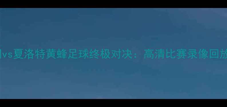 图片 布鲁克林篮网vs夏洛特黄蜂足球终极对决：高清比赛录像回放与战术深度2