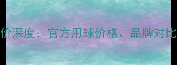 图片 德甲比赛用球售价深度：官方用球价格、品牌对比与球迷选购指南