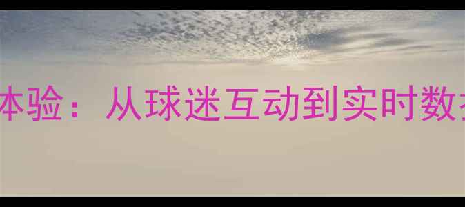 图片 无解说足球赛沉浸式观赛体验：从球迷互动到实时数据，现代足球赛事新趋势2