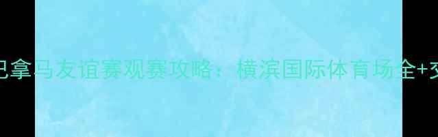 图片 日本男足vs巴拿马友谊赛观赛攻略：横滨国际体育场全+交通住宿指南