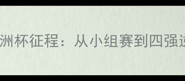 图片 日本男足亚洲杯征程：从小组赛到四强逆袭之路全1