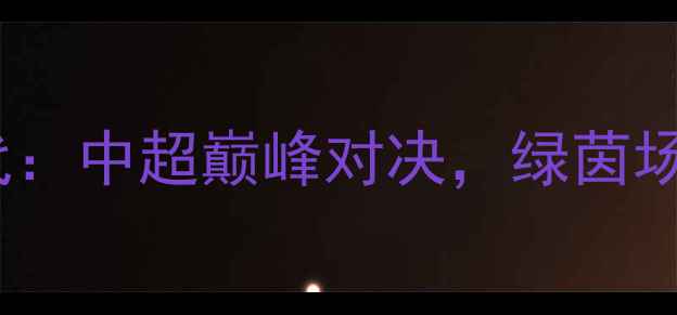 图片 武汉长江VS重庆当代：中超巅峰对决，绿茵场上的城市荣耀之战2