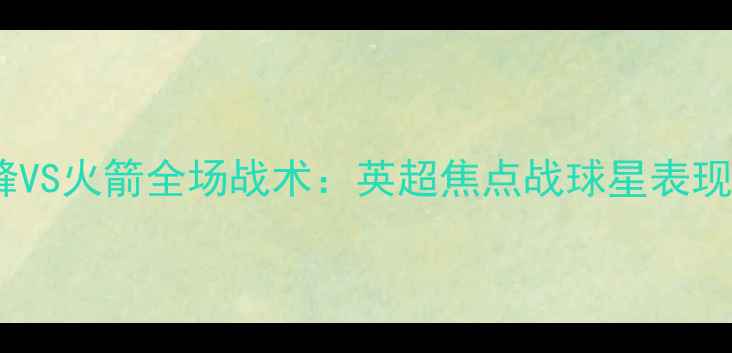 图片 比赛综述黄蜂VS火箭全场战术：英超焦点战球星表现与比赛集锦2