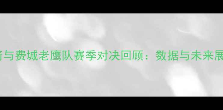 图片 火箭与费城老鹰队赛季对决回顾：数据与未来展望2