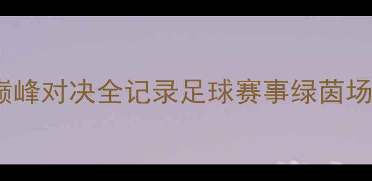 图片 热血沸腾！城南VS江源巅峰对决全记录足球赛事绿茵场故事草根足球赛事复盘1