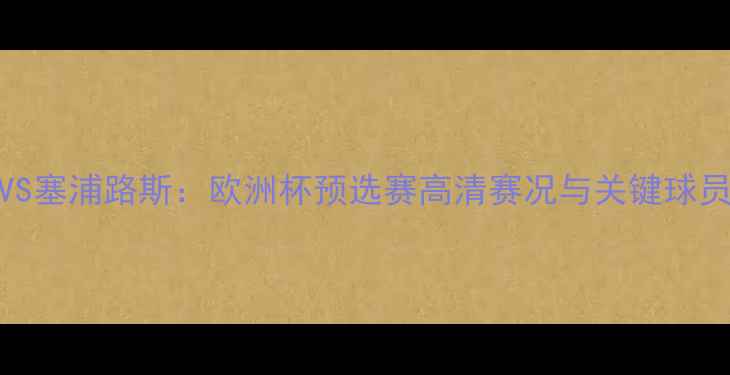 图片 瑞典VS塞浦路斯：欧洲杯预选赛高清赛况与关键球员盘点