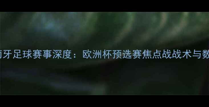 图片 瑞典vs葡萄牙足球赛事深度：欧洲杯预选赛焦点战战术与数据全复盘2