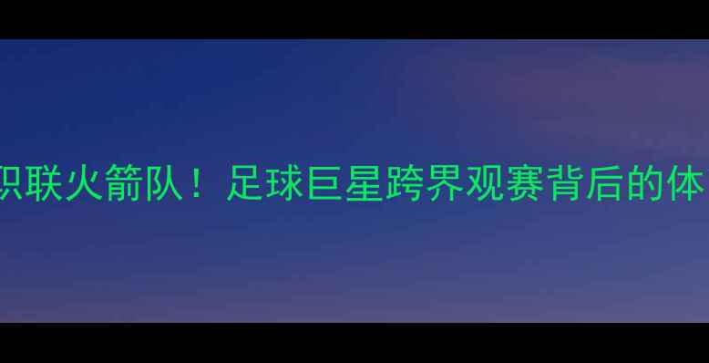 图片 碧昂斯观赛美职联火箭队！足球巨星跨界观赛背后的体育营销新趋势1