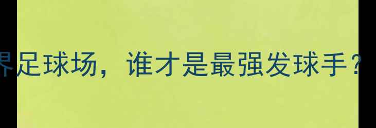 图片 科维托娃VS李娜：网球传奇跨界足球场，谁才是最强发球手？足球战术中的发球式进攻法则1
