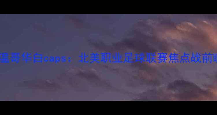 图片 纽约城vs温哥华白caps：北美职业足球联赛焦点战前瞻与分析2