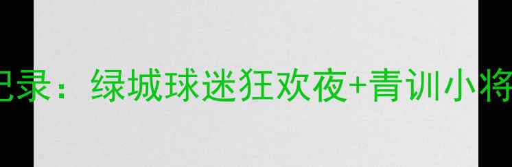图片 绿城足球赛全记录：绿城球迷狂欢夜+青训小将闪光时刻🔥⚽1