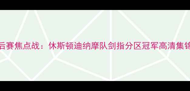 图片 美职联季后赛焦点战：休斯顿迪纳摩队剑指分区冠军高清集锦+赛程全1