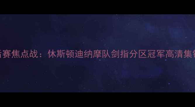图片 美职联季后赛焦点战：休斯顿迪纳摩队剑指分区冠军高清集锦+赛程全2