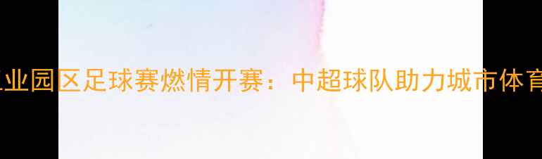 图片 苏州工业园区足球赛燃情开赛：中超球队助力城市体育发展1