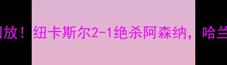 图片 英超焦点战高清全场回放！纽卡斯尔2-1绝杀阿森纳，哈兰德传射建功赛后深度2