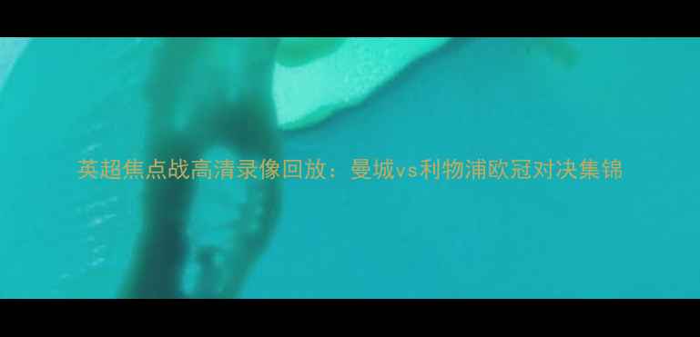 图片 英超焦点战高清录像回放：曼城vs利物浦欧冠对决集锦