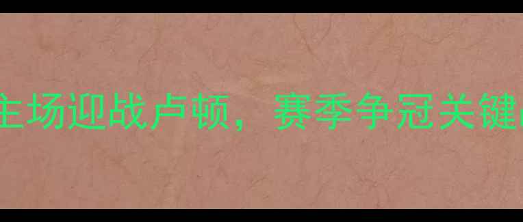 图片 英超焦点战：曼联主场迎战卢顿，赛季争冠关键战前瞻与数据分析2