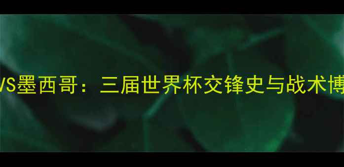 图片 荷兰VS墨西哥：三届世界杯交锋史与战术博弈全
