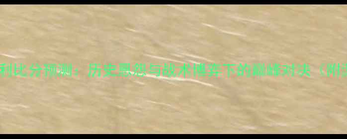 图片 荷兰vs意大利比分预测：历史恩怨与战术博弈下的巅峰对决（附深度分析）2