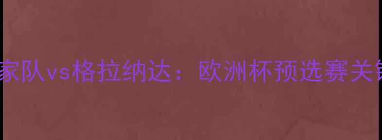 图片 西班牙国家队vs格拉纳达：欧洲杯预选赛关键战役全1