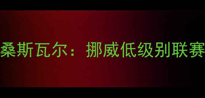 图片 诺科平vs桑斯瓦尔：挪威低级别联赛焦点战全