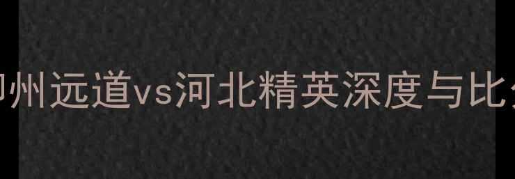 图片 赛季中甲焦点战：柳州远道vs河北精英深度与比分预测，谁将问鼎？