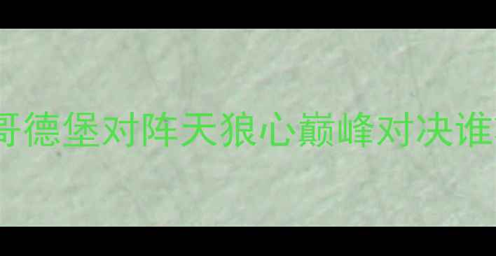图片 赛季德甲焦点战：哥德堡对阵天狼心巅峰对决谁将问鼎德甲王座？2